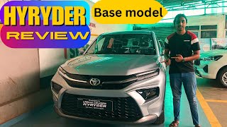 Base Model में इतने  सारे Features सोने पे सुहागा ! Toyota Hyryder E 2024| Features | Price| Review.