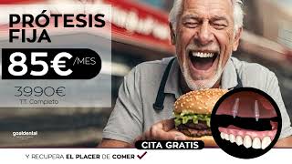 Recupera el Placer de comer con Prótesis Sobre 4 Implantes