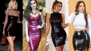 So much impressive and incredible collection of leather skirts for ladies to office wear 2024