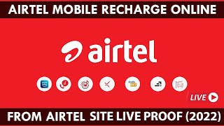 How to Mobile Recharge Airtel From Web Site in (2022) || Airtel Mobile Recharge Online