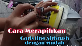 Cara merapihkan Garis Airbrush Cat yang kurang Rapih