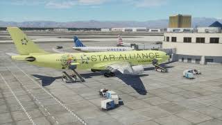 FLIGHT BIRDS AIRBUS A330-300 TAKEOFF LAS VEGAS AIRPORT