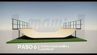 Te enseñamos como montar la rampa de skateboarding de Mawi Halfpipes