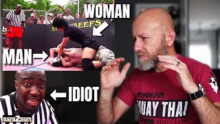 Man vs. Woman MMA Fight With the WORST REFEREE EVER | Streetbeefs Storm Born vs. Jake