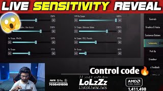 LoLzZz Gaming Live Sensitivity Reveal😱| LoLzZz Gaming Letest Control and Sensitivity 2023 |