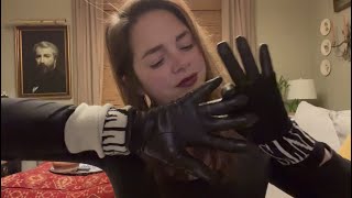 ASMR Leather Glove Sounds No Talking