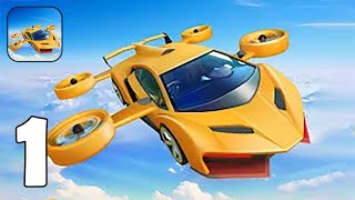 FlyCar Race Rush 3D - Part 1 Level 1-8 Race Master Fly Car - Gameplay Walkthrough(iOS, Android)