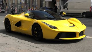 Arab Giallo Ferrari Laferrari | Start Up + Driving + Carporn | Munich