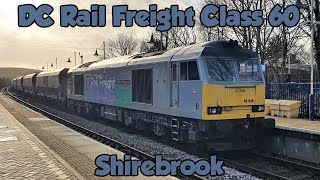 DC Rail Freight Class 60 William WIlberforce at Shirebrook | 14th December 2020