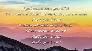 Justin Bieber-E.T.A. (Lyrics)