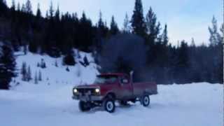 12v Cummins fun in snow