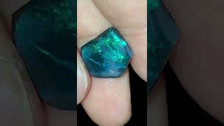 Australian Black Opal Rub from Lightning Ridge #shorts