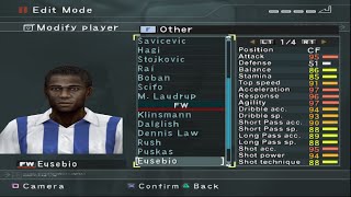 PES 3 - Jogadores Secretos da Master Liga 2 - Stats - PS2