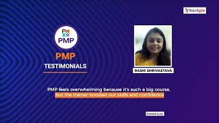 Project Management Professional (PMP) Course Testimonial by Rashi Shrivastava | StarAgile Reviews