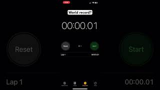 00.00.01 stopwatch stop (world record?)
