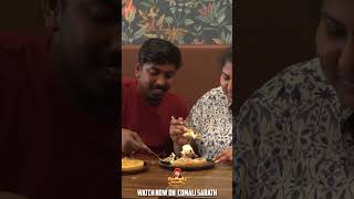 Indulging in the sweetness of a waffle  | Comali Sarath #shorts