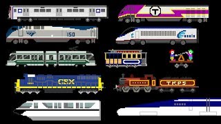 Railway Vehicles - Trains and Subways - The Kids' Picture Show (Fun & Educational Learning Video)