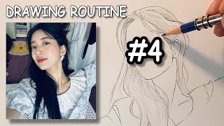 Learning how to draw with the Loomis Method - Drawing Routine #4