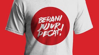 BERANI JUJUR P3CAT!! CorelDRAW #edukasigrafis