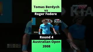 Tomas Berdych vs Roger Federer   Round 4 Australian Open 2008 #Shorts