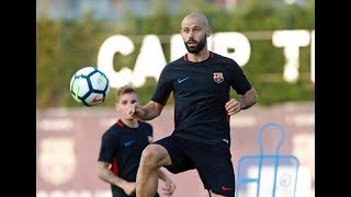 football player Javier Mascherano and Wife Fernanda Mascherano and Kids