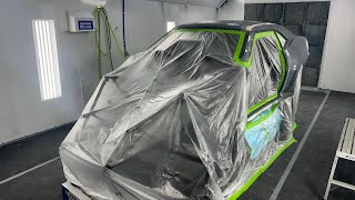 Bodywork and polyester primer on our nhra promod build