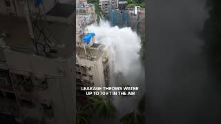 Dramatic Video Shows Water Gushing From Burst Pipeline in India's Mumbai | Subscribe to Firstpost