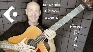 как определить аккорды трека в cubase (chords from audio)