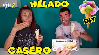 Cómo hacer HELADO CASERO en un PLIS PLAS!! DIY Enredos en Familia