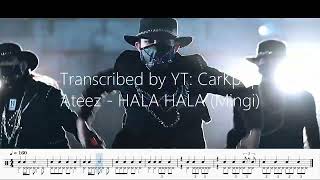 Ateez (Mingi) - HALA HALA | FLOW TRANSCRIPTION