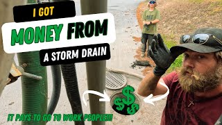 I made money cleaning a storm drain!!!