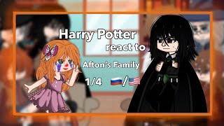 Harry Potter react to Aftons Family//Elizabeth Afton [1/4]//2X!! 🇺🇸&🇷🇺