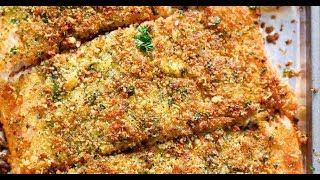 Crispy Garlic Parmesan Salmon