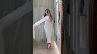 GRWM Most Stunning White dress 🤍bride to be ✔️graduation ✔️ #outfitideas #grwm #shorts#fashion