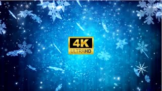 Falling Snowflakes 4K footage background for edits #18 2023