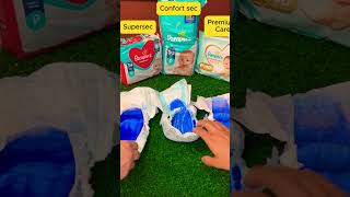 ⁉️Qual fralda é melhor? Pampers em suas versões. #youtubeshorts #maternidade #bebê #fraldas