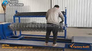 Mesh rolling machine with mesh stocking function|Roll mesh welding machine|BRC|Construction#shorts