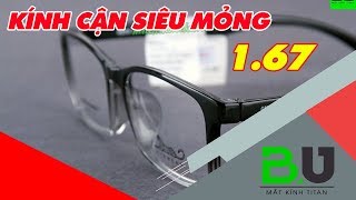 Mắt Kính Titan Khoan Ốc Cùng Kính Cận Siêu Mỏng 1.67