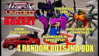 TRANSFORMERS LEGACY UNITED TARGET EXCLUSIVE BOXSET CLIFFJUMPER, SQUEEZEPLAY, TARN AND TARANTULAS