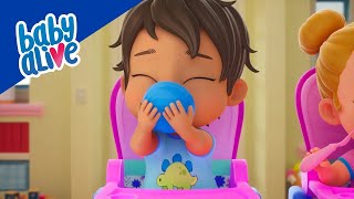 Baby Alive en Español 🍎Aprendiendo a Comer Frutas Saludables 🍌 Dibujos Animados Para Niños 💕