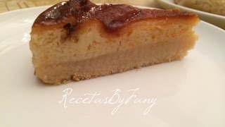 Pastel de almendras - Pastel imposible - Tarta Flan - Recetas By Fany