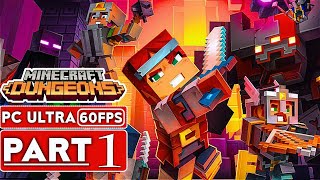 MINECRAFT DUNGEONS Gameplay Walkthrough Part 1 [ 1080p HD 60FPS PC ULTRA ] #minecraft2024