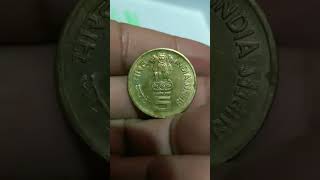 1000 yrs Bruhadeswar temple  INDIA Five Rupees Coin #coinscurrency #currency_collection#money #coins