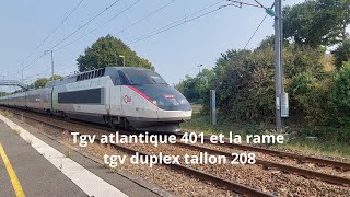 Spot en bretagne#294, Tgv atlantique 401 et la rame tgv duplex tallon 208