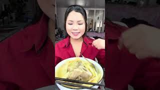 Ăn Măng Tươi Hầm Xuong Ống #mukbang #eating