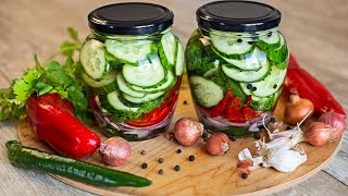 Хрустящие МАРИНОВАННЫЕ ОГУРЦЫ по-быстрому / Quick pickled cucumber recipe