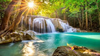 relaxing sleep music for babies with nature sounds, waterfall sounds soothing music for babies