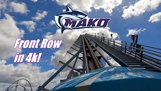 [4K] Mako Roller Coaster - SeaWorld Orlando Front Row Ride POV!