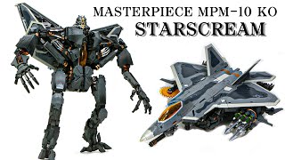 Transformers KO Masterpiece MPM-10 Starscream (Metal Deformation F-12) Robot Toys