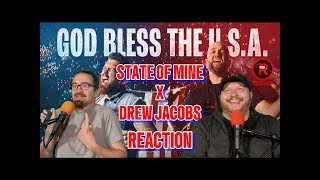 GOD BLESS THE USA! State Of Mine x Drew Jacobs cover, Reaction! #godblesstheusa #stateofmine #usa